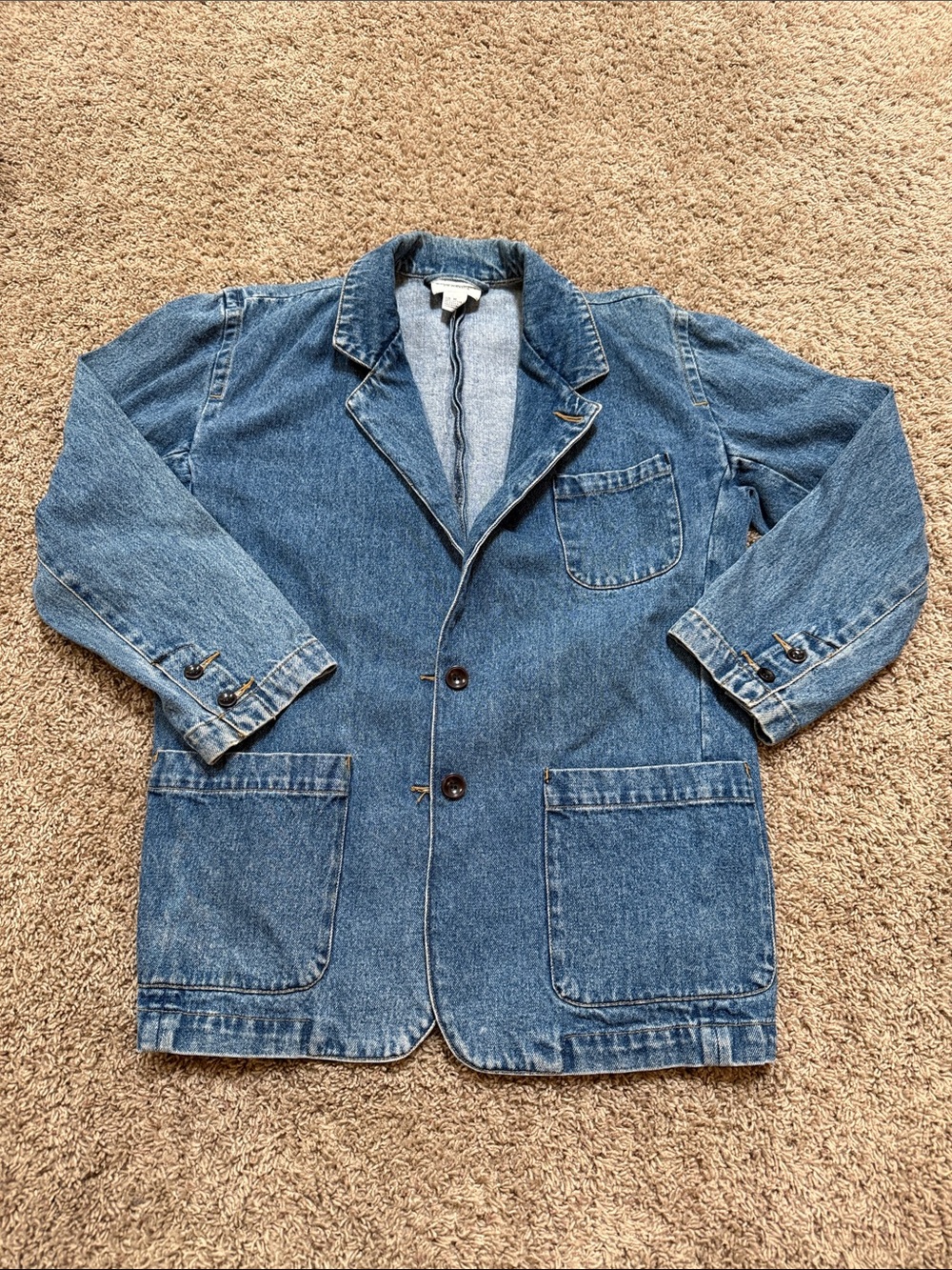 Vintage Bugle Boy Blue Women’s Medium Denim Blazer Jacket